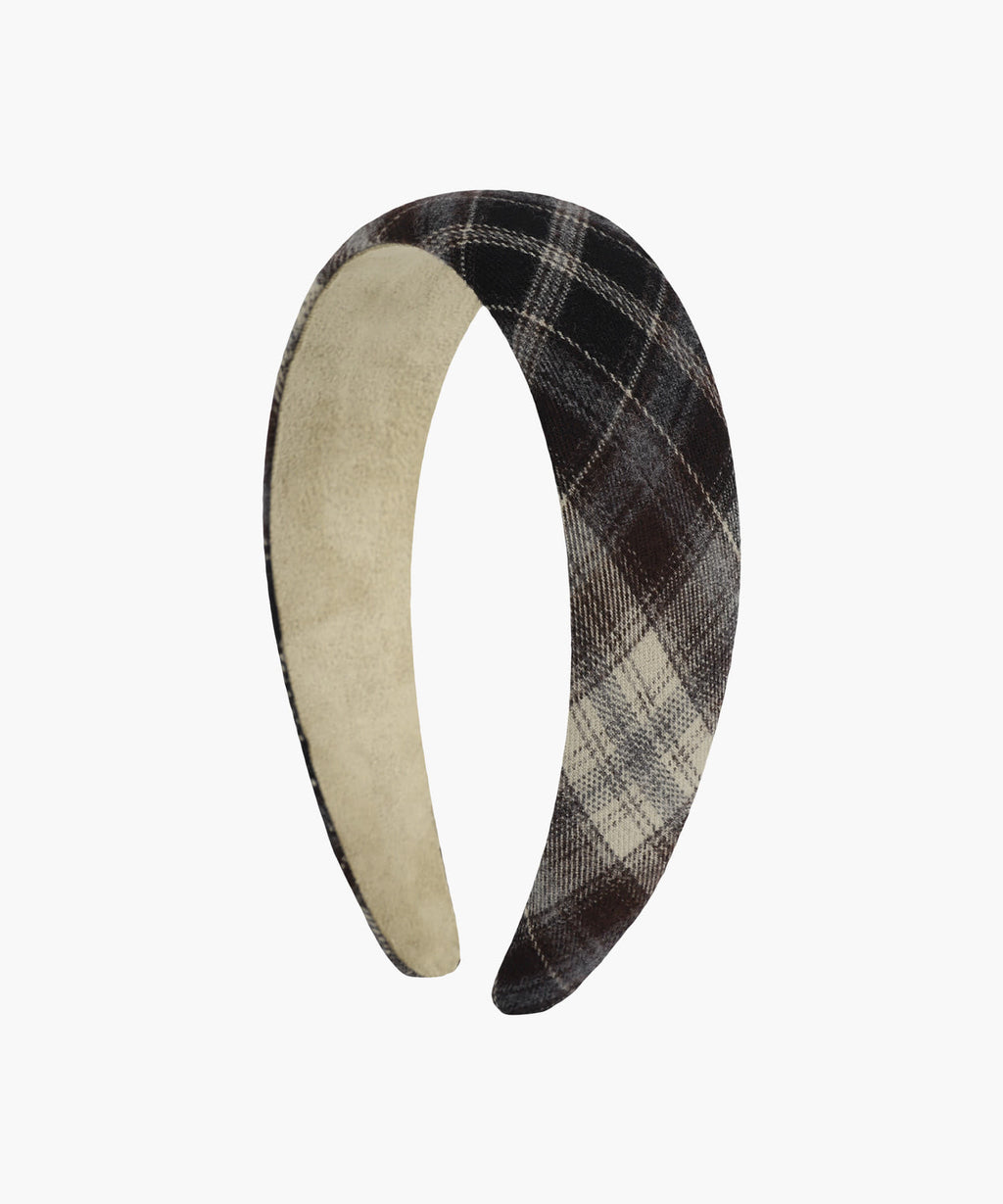 Marithe & Francois Girbaud - Check Hairband (Brown) product image 2 | TRAB K-Fashion Australia