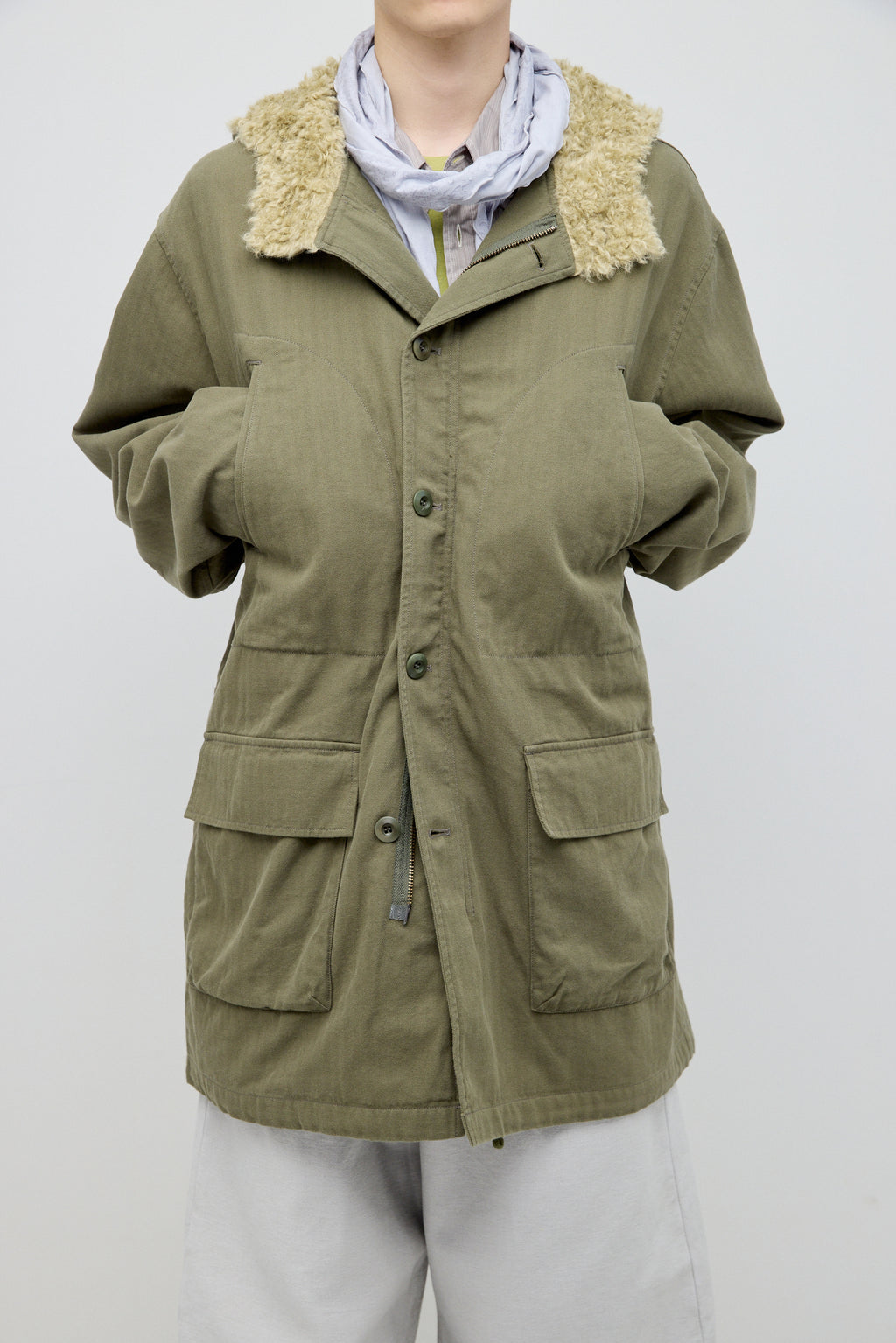 Hatchingroom - Hooded Mil Parka (Khaki) product image 10 | TRAB K-Fashion Australia