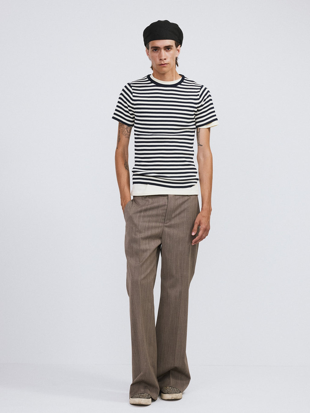 Recto - Marina Summer Knit Top (Navy) product image 1 | TRAB K-Fashion Australia