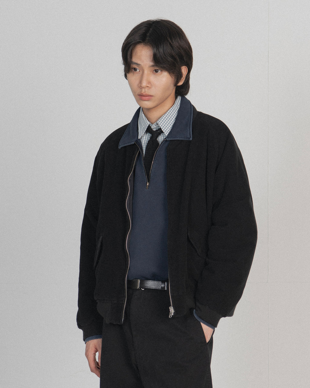 Brownyard - Reversible Moleskin Blouson (Black) product image 1 | TRAB K-Fashion Australia