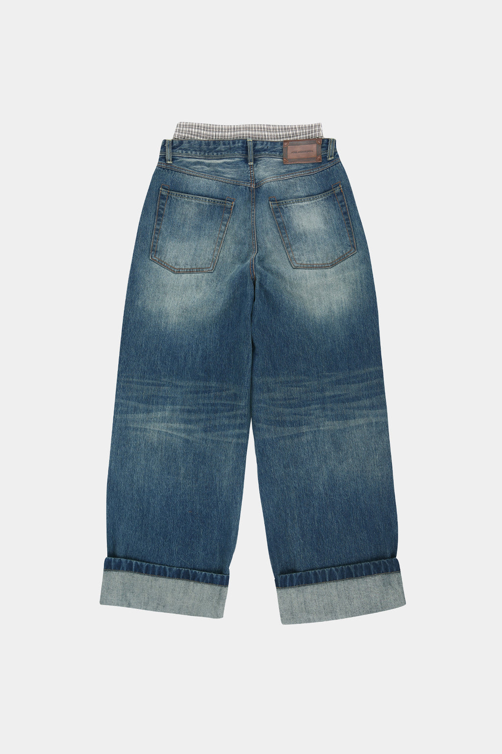 Andersson Bell - Unisex Trunk Layered Wide-Leg Jeans (Blue) product image 14 | TRAB K-Fashion Australia