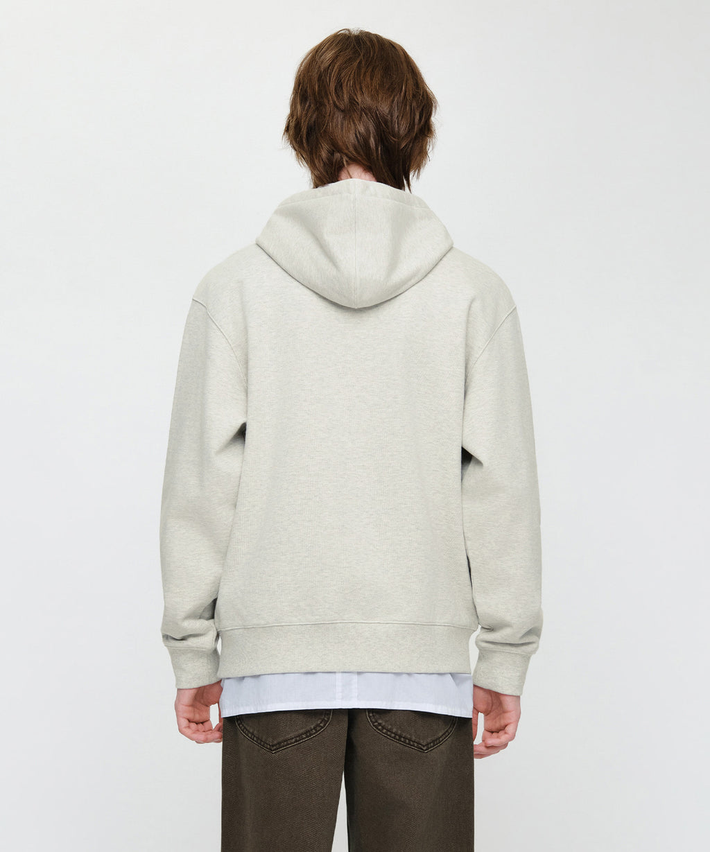 Marithe & Francois Girbaud - Small Classic Logo Embroidery Hoodie (Oatmeal) product image 3 | TRAB K-Fashion Australia