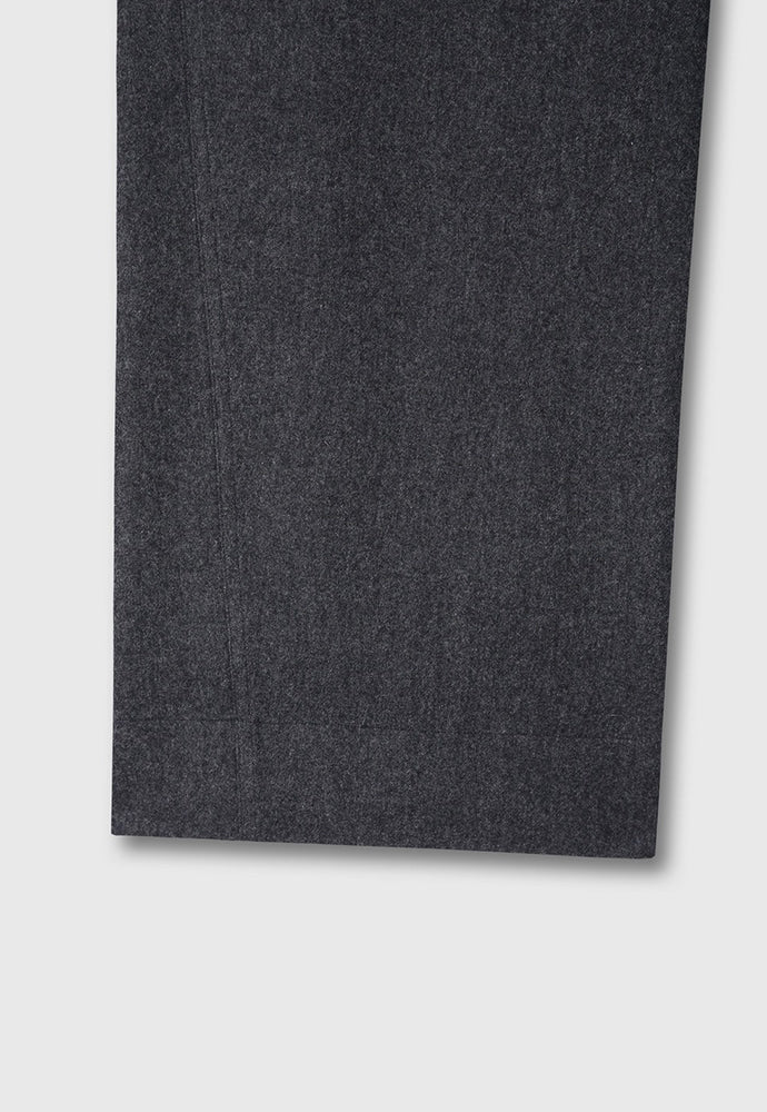 Tonywack - Virgin Wool Double-Pleats Wide Trousers (Grey) product image 12 | TRAB K-Fashion Australia