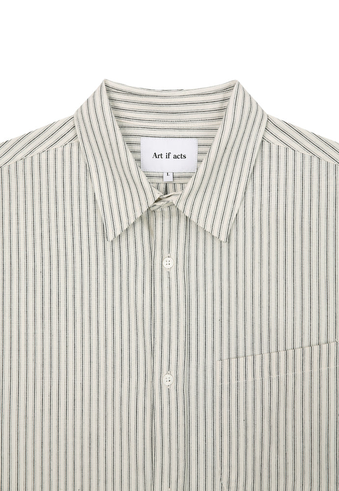 Art if acts - Stripe Shirt (Ivory) product image 8 | TRAB K-Fashion Australia