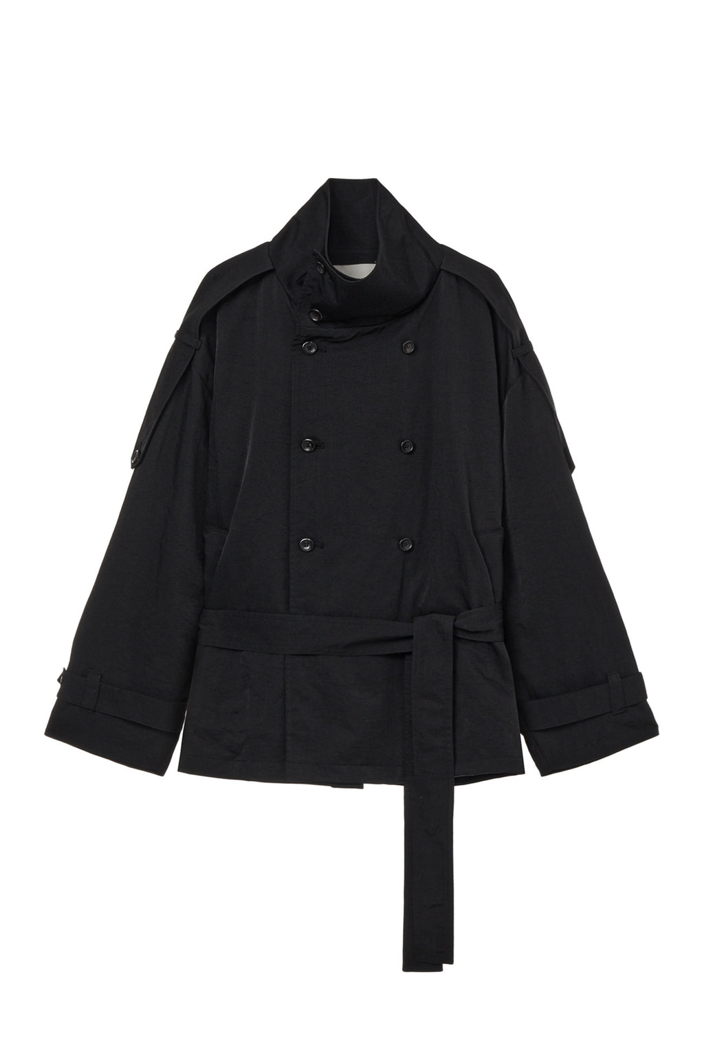 Deinet - Buckle Trench Jacket (Black) product image 1 | TRAB K-Fashion Australia