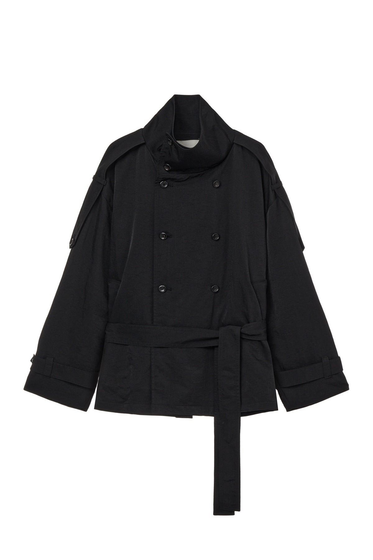 Deinet - Buckle Trench Jacket (Black) product image 1 | TRAB K-Fashion Australia