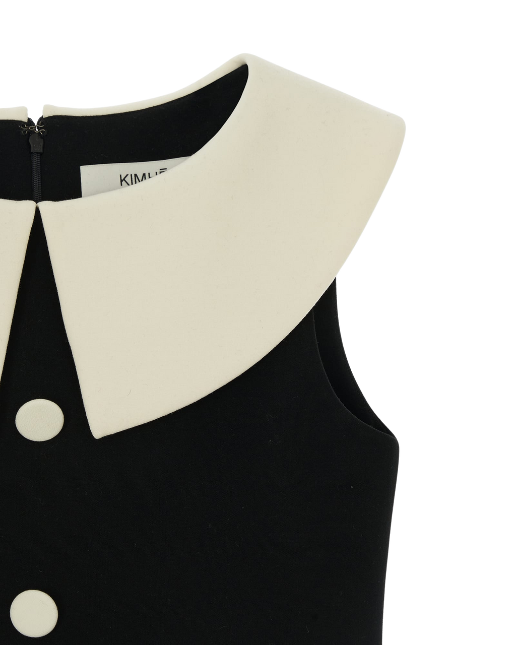Kimhe Kim - Bi-Color Midi Dress (Black/Ivory) product image 10 | TRAB K-Fashion Australia