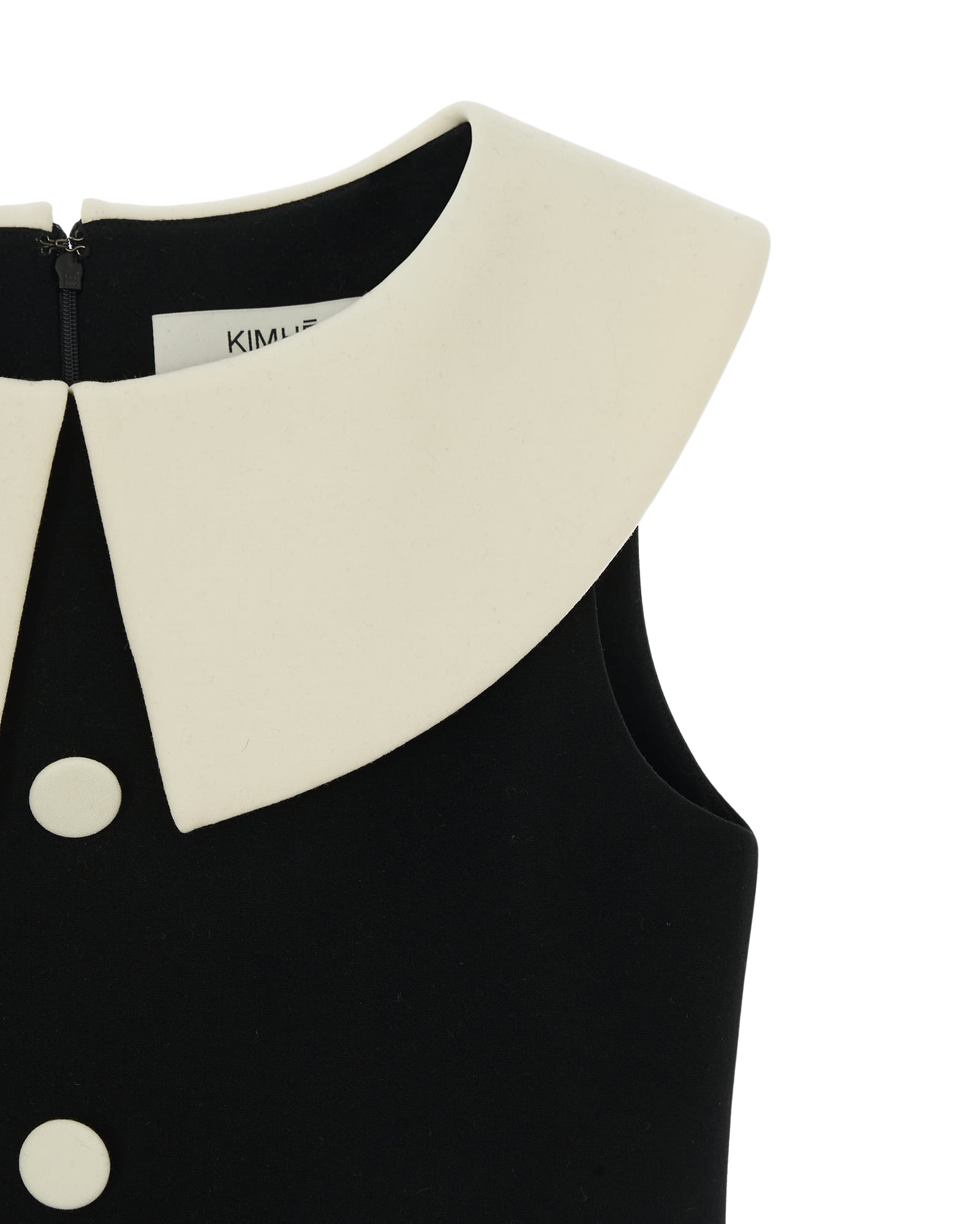Kimhe Kim - Bi-Color Midi Dress (Black/Ivory) product image 10 | TRAB K-Fashion Australia