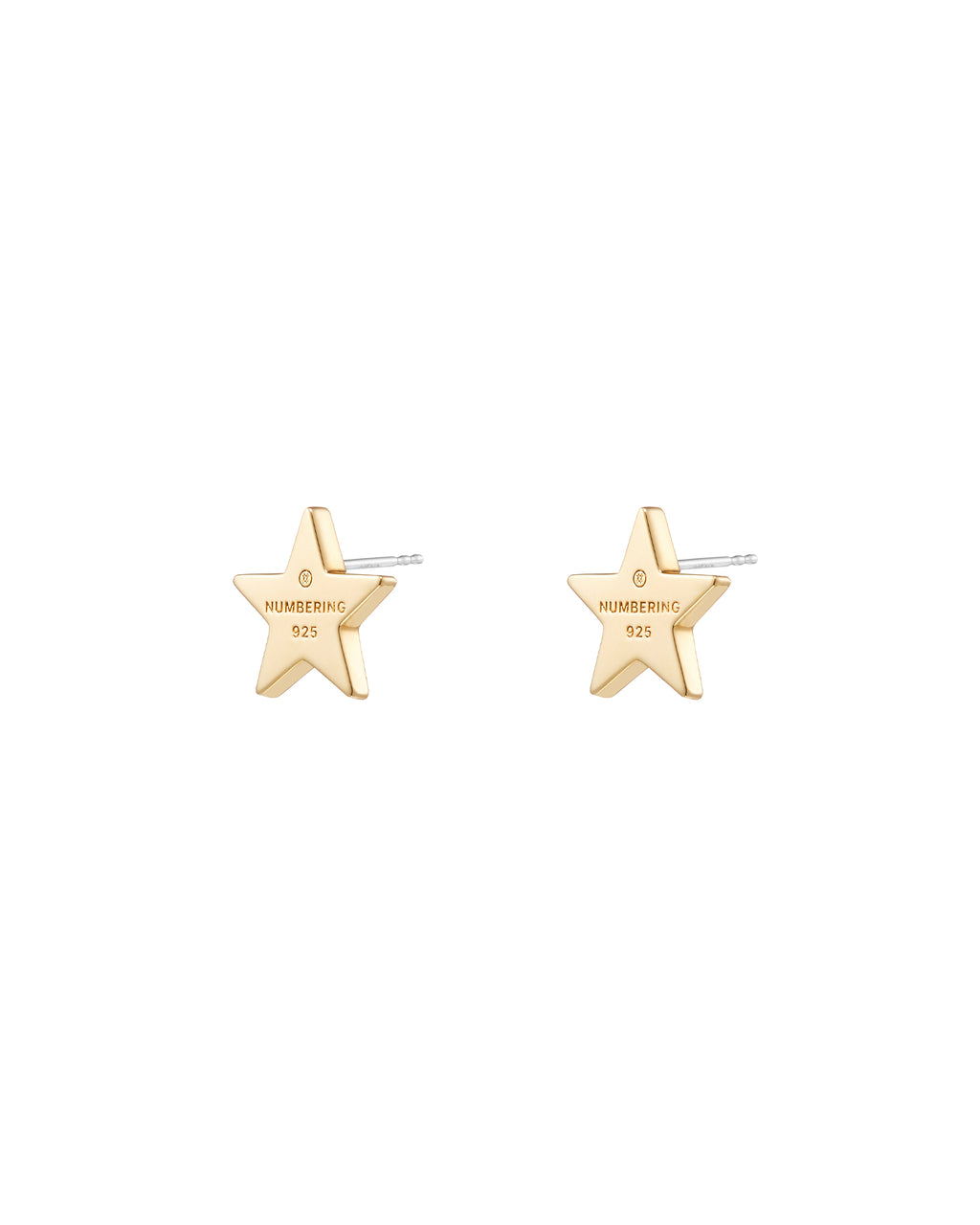 Numbering - Logo Engraved Star Earrings #7117 product image 8 | TRAB K-Fashion Australia