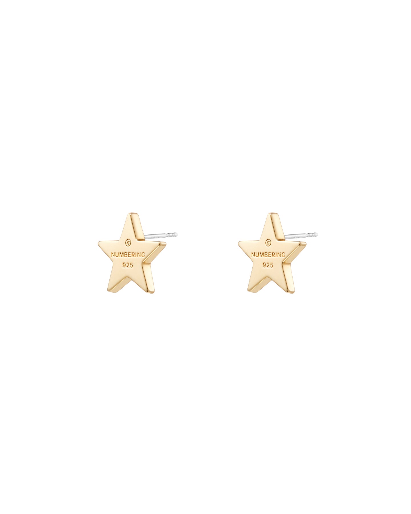 Numbering - Logo Engraved Star Earrings #7117 product image 8 | TRAB K-Fashion Australia
