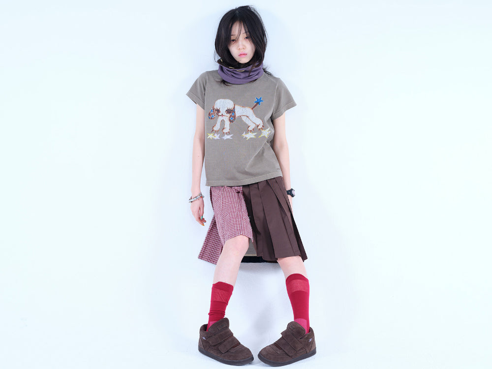 Coyseio - Vintage Puppy T-Shirt (Ash Brown) product image 7 | TRAB K-Fashion Australia