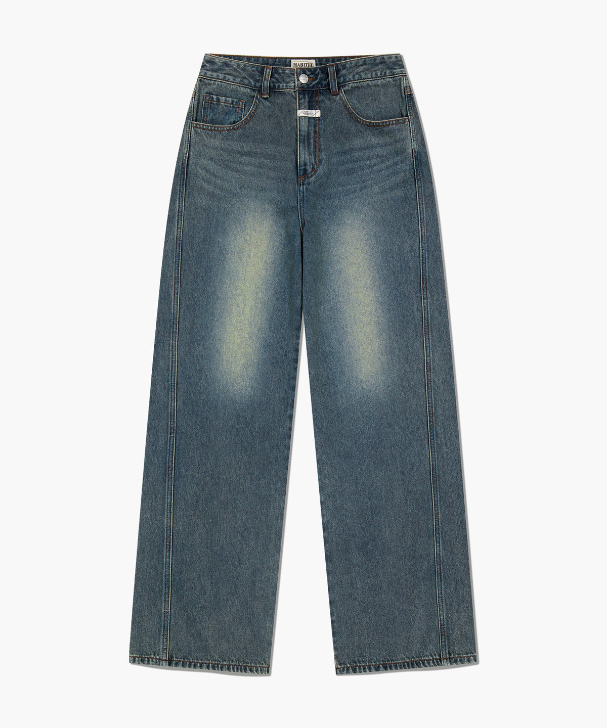 Marithe & Francois Girbaud - Vintage Washed Denim Pants (Blue) product image 6 | TRAB K-Fashion Australia