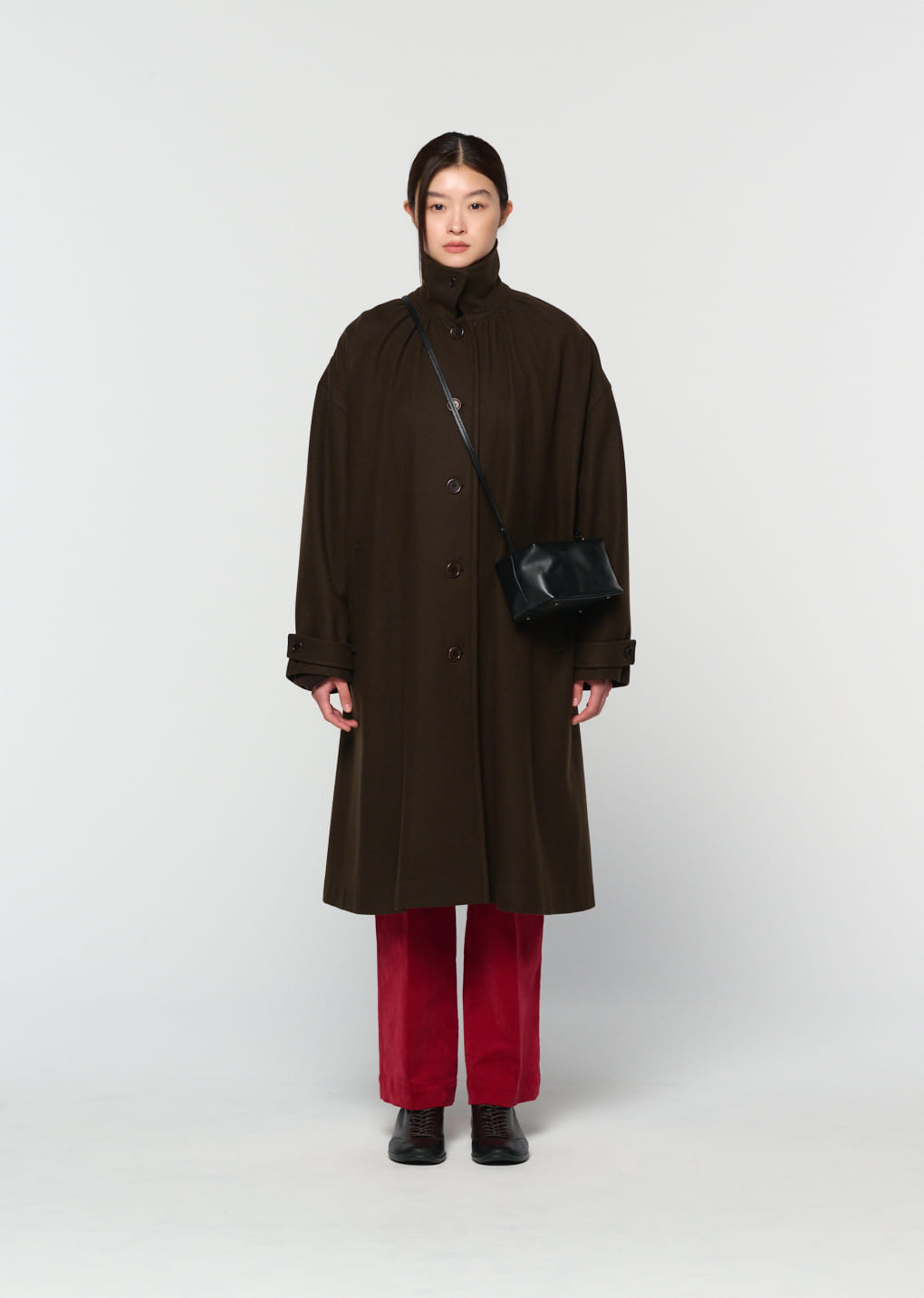 Amomento - corduroy flared pants (Red) product image 6 | TRAB K-Fashion Australia