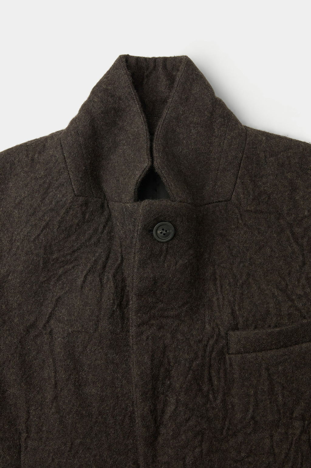 Coor - Crease Washed Wool Single Coat (Dark Brown) product image 6 | TRAB K-Fashion Australia
