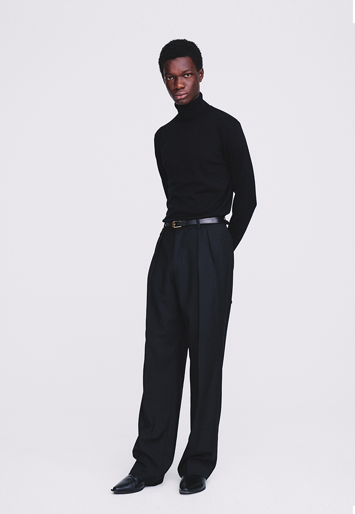 Tonywack - Double-Pleats Relaxed Trousers (Black) product image 3 | TRAB K-Fashion Australia