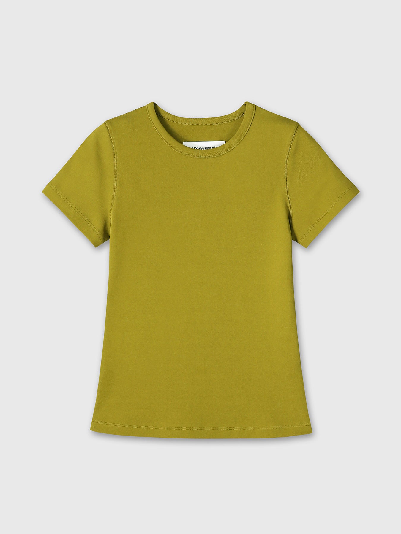 Tonywack - Ribbed Half Sleeve T-Shirts (Olive) product image 8 | TRAB K-Fashion Australia