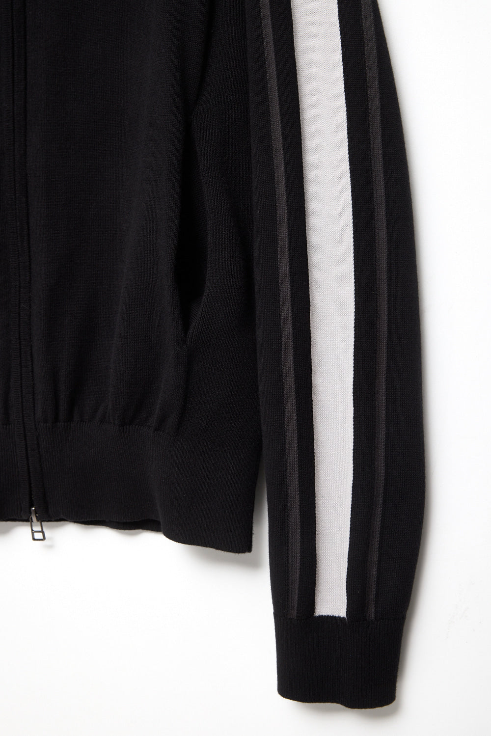 Hatchingroom - Track Zip Knit Cardigan (Black) product image 3 | TRAB K-Fashion Australia