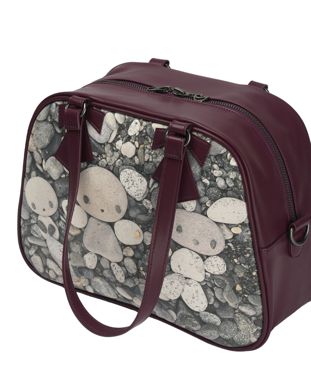 Coyseio - Pebble Friends Ribbon Bag (Plum Red) product image 9 | TRAB K-Fashion Australia