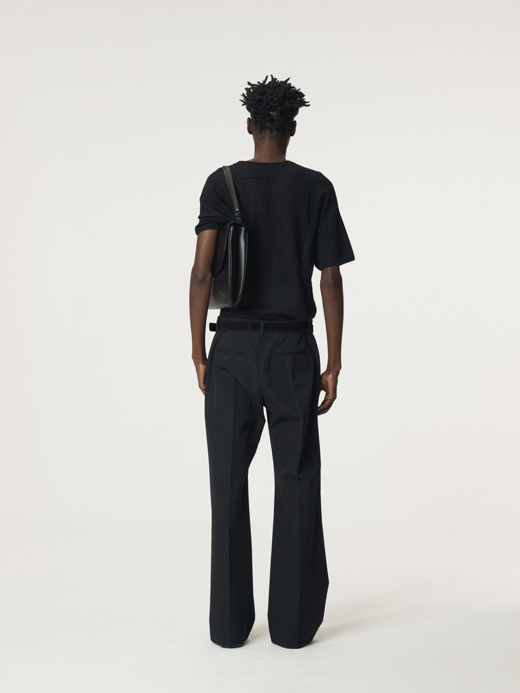 Recto - Rc Sheer Short Sleeve Knit Top (Black) product image 4 | TRAB K-Fashion Australia