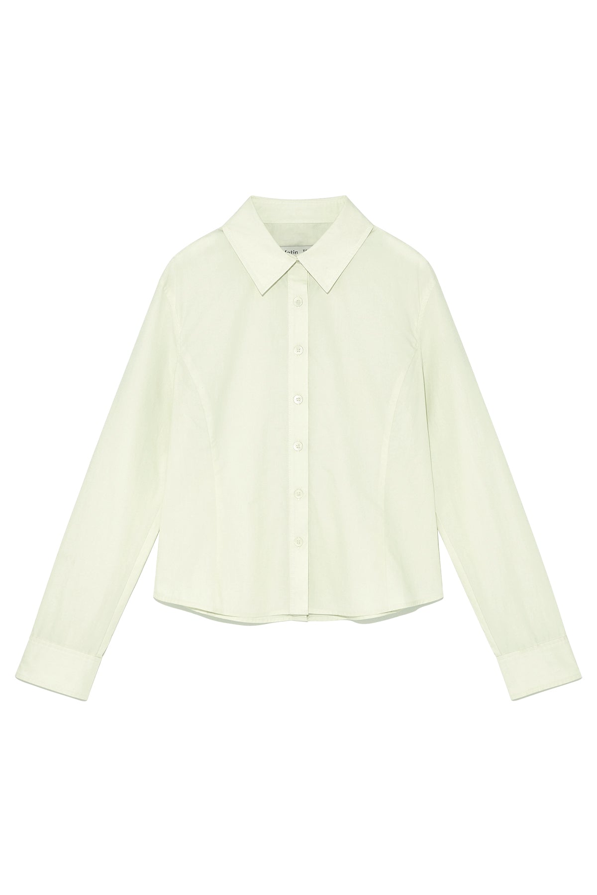 Matin Kim - Back Button Point Shirt (Light Green) product image 1 | TRAB K-Fashion Australia