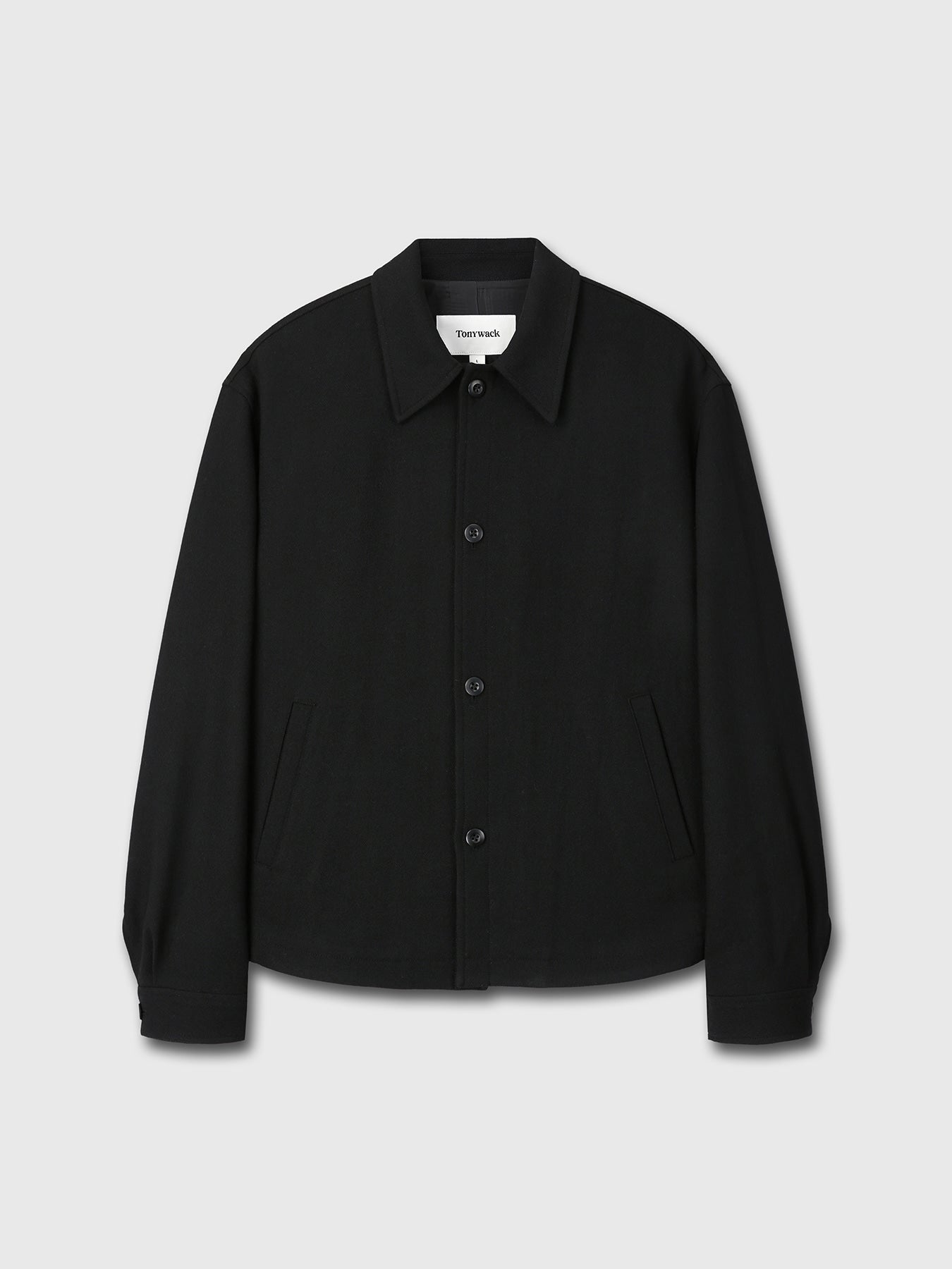 Tonywack - Textured Wool Shirt Blouson (Black) product image 9 | TRAB K-Fashion Australia