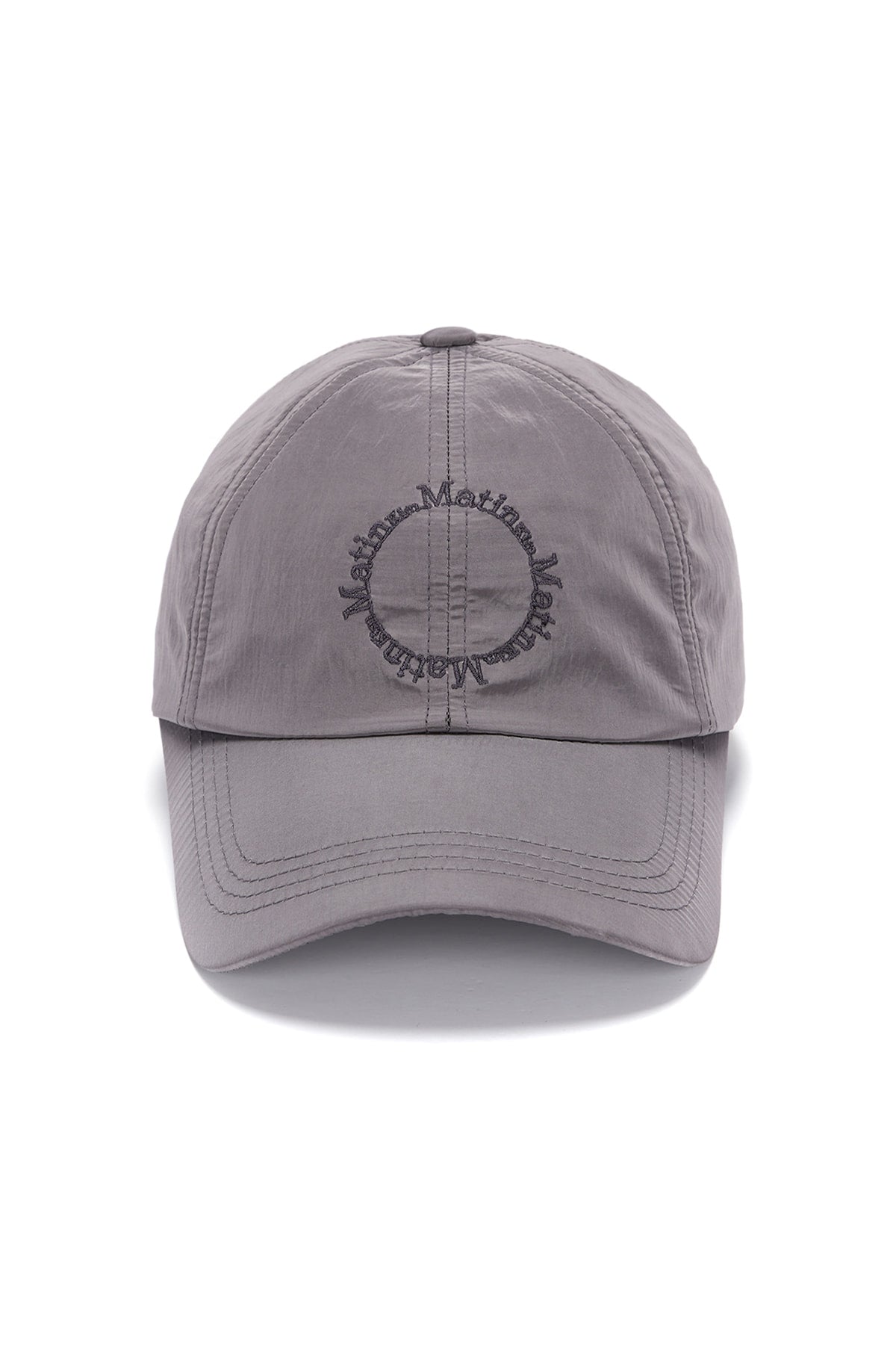 Matin Kim - Crisp Logo Ball Cap (Silver) product image 1 | TRAB K-Fashion Australia