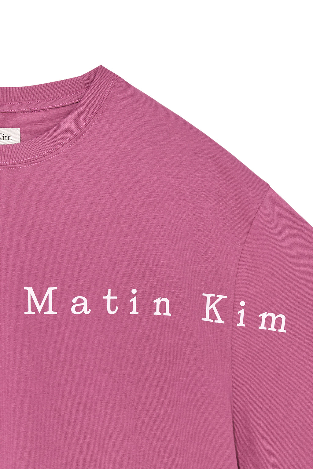 Matin Kim - Half Text Logo Top (Pink) product image 5 | TRAB K-Fashion Australia