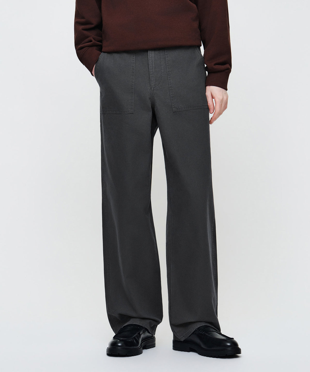 Marithe & Francois Girbaud - Cotton Work Pants (Charcoal) product image 1 | TRAB K-Fashion Australia