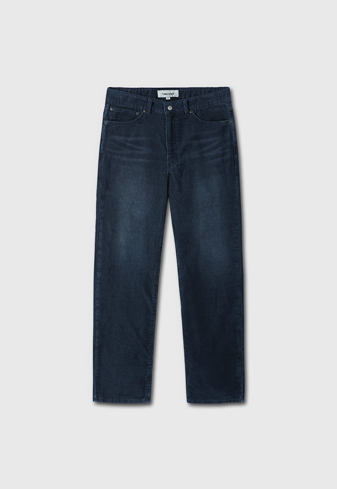 Tonywack - Indigo Garment-Dyed Straight Cut Corduroy Pants (Faded Indigo) product image 7 | TRAB K-Fashion Australia