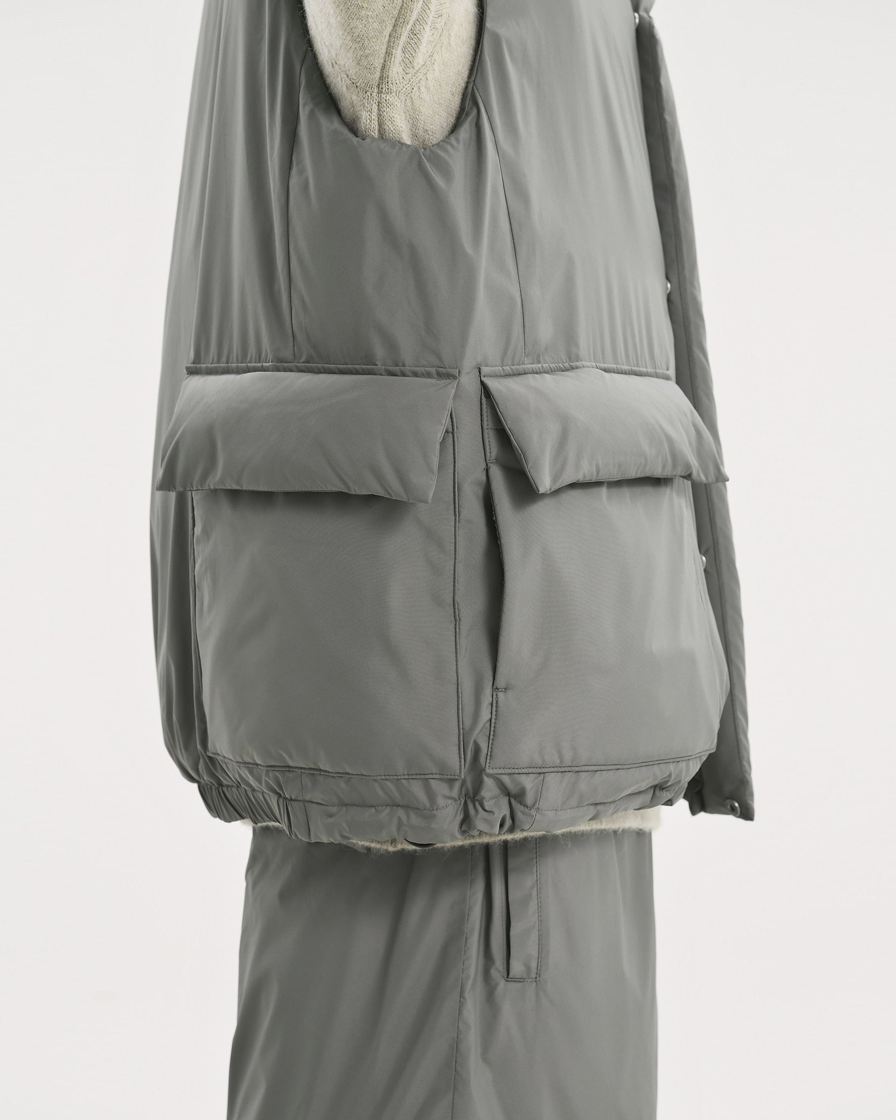 Brownyard - Travel Goose Down Vest (Olive Grey) product image 8 | TRAB K-Fashion Australia