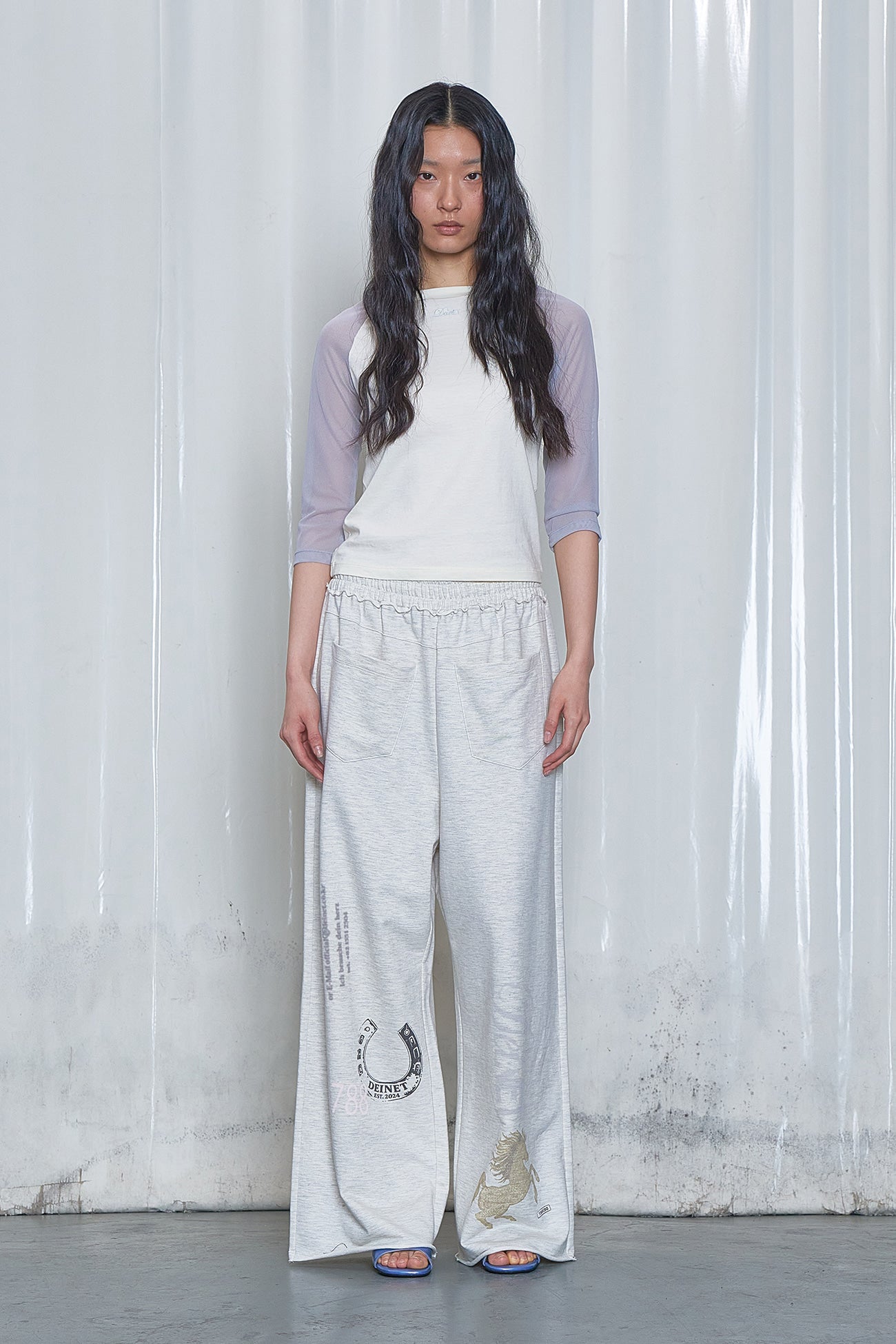 Deinet - Mesh Contrast Raglan Half Sleeve (Light Yellow) product image 1 | TRAB K-Fashion Australia