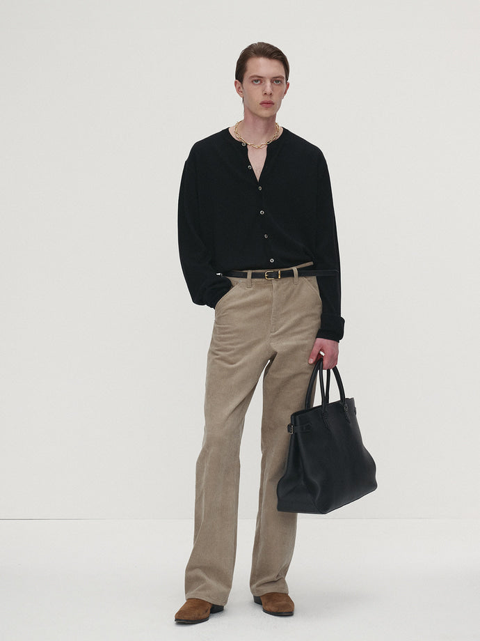 Tonywack - Super Fine Wool Crew-Neck Cardigan (Black) product image 4 | TRAB K-Fashion Australia