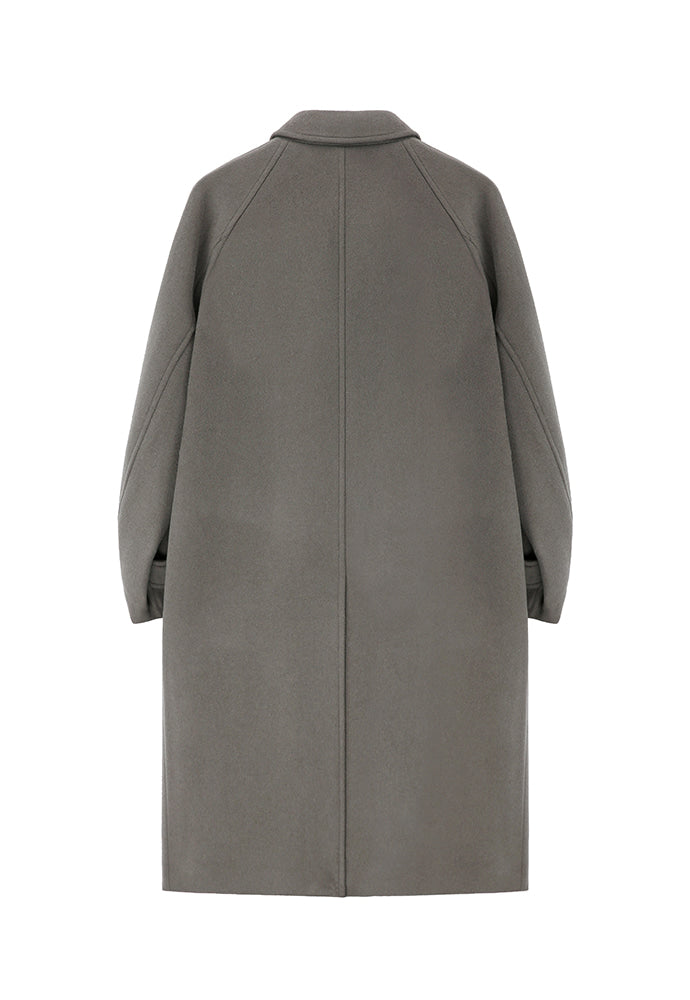 Art if acts - Cashmere Soutien Collar Coat (Moss Grey) product image 11 | TRAB K-Fashion Australia