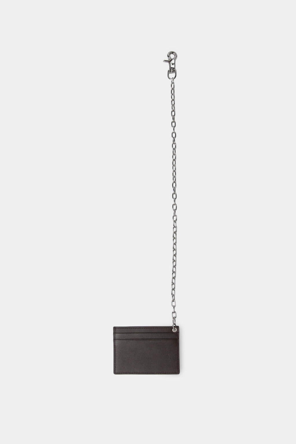 Coor - Chain Zip Card Holder (Dark Brown) product image 1 | TRAB K-Fashion Australia