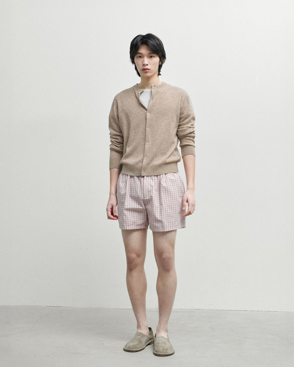 Brownyard - Soft Round Cardigan (Dark Beige) product image 2 | TRAB K-Fashion Australia