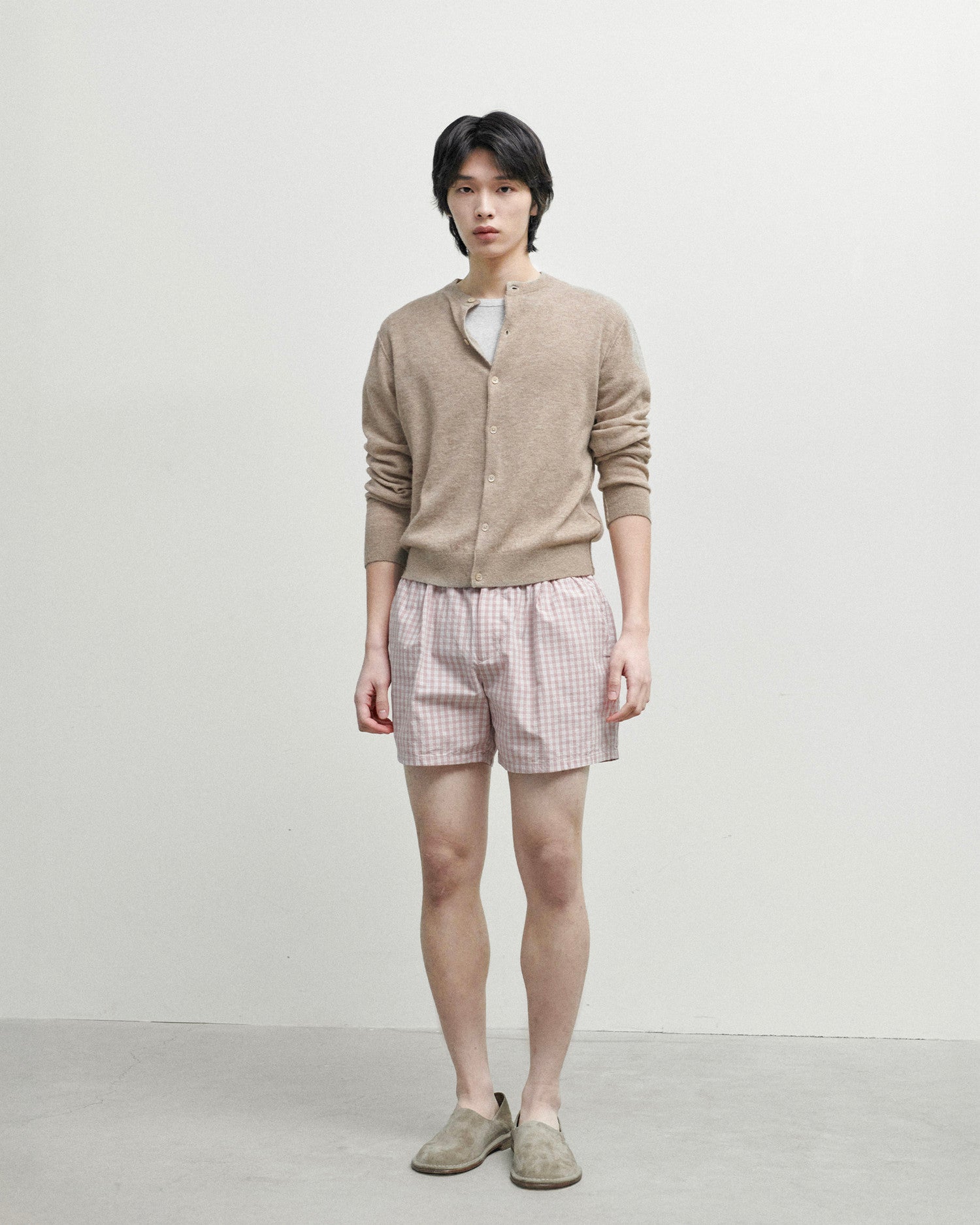 Brownyard - Soft Round Cardigan (Dark Beige) product image 2 | TRAB K-Fashion Australia