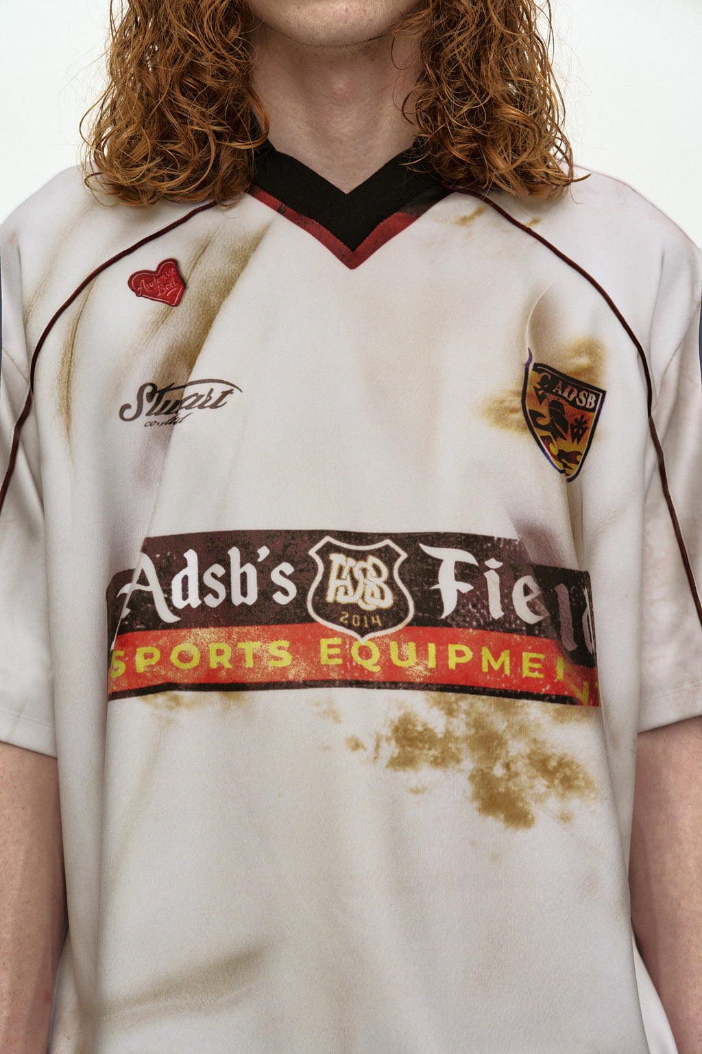 Andersson Bell - Dust Printed Football Jersey T-Shirt (White) product image 7 | TRAB K-Fashion Australia
