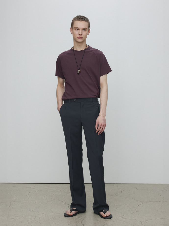 Tonywack - Raw Edge Washed T-Shirt (Burgundy) product image 3 | TRAB K-Fashion Australia