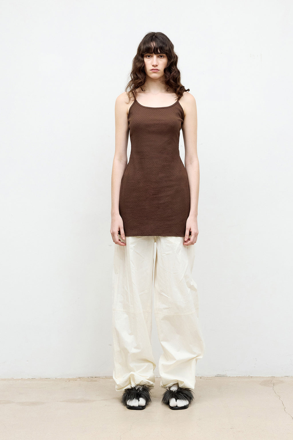 Coor - Textured Mini Dress (Brown) product image 2 | TRAB K-Fashion Australia