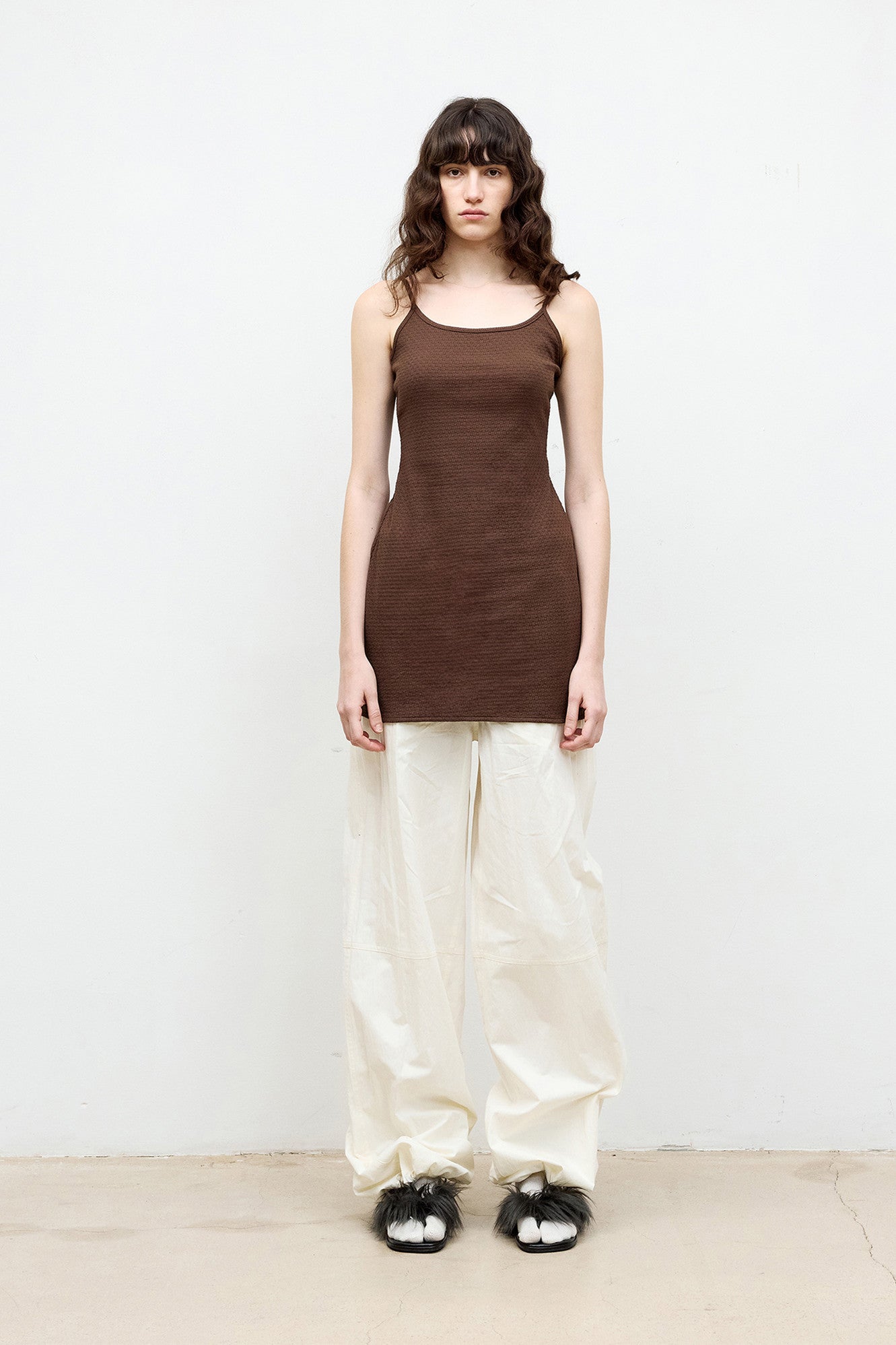 Coor - Textured Mini Dress (Brown) product image 2 | TRAB K-Fashion Australia