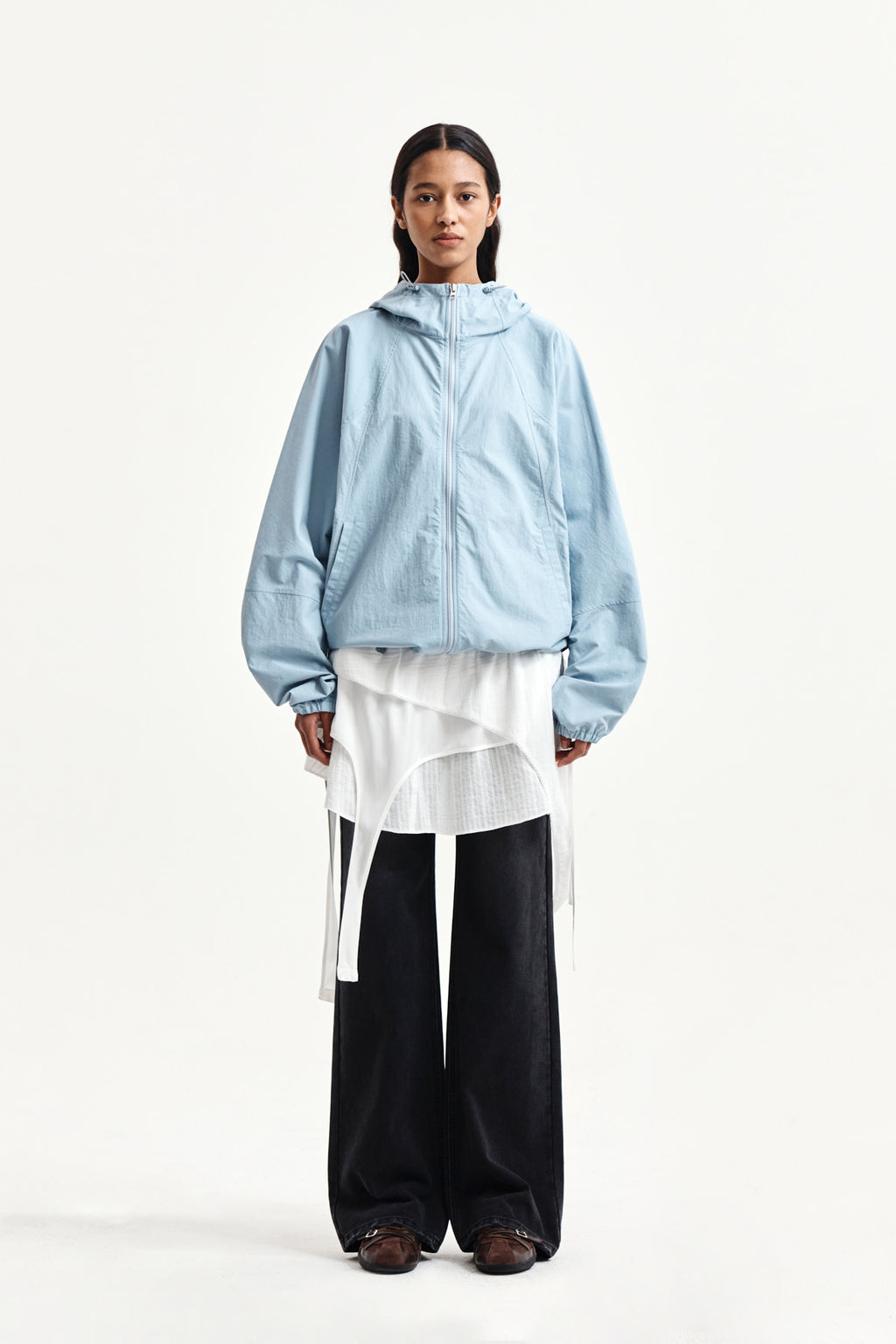 Matin Kim - Multi Panel Layered Skirt (White) product image 5 | TRAB K-Fashion Australia