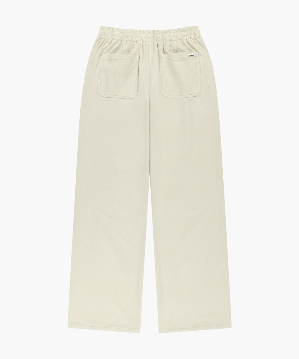 Marithe & Francois Girbaud - Corduroy Easy Pants (Cream) product image 5 | TRAB K-Fashion Australia