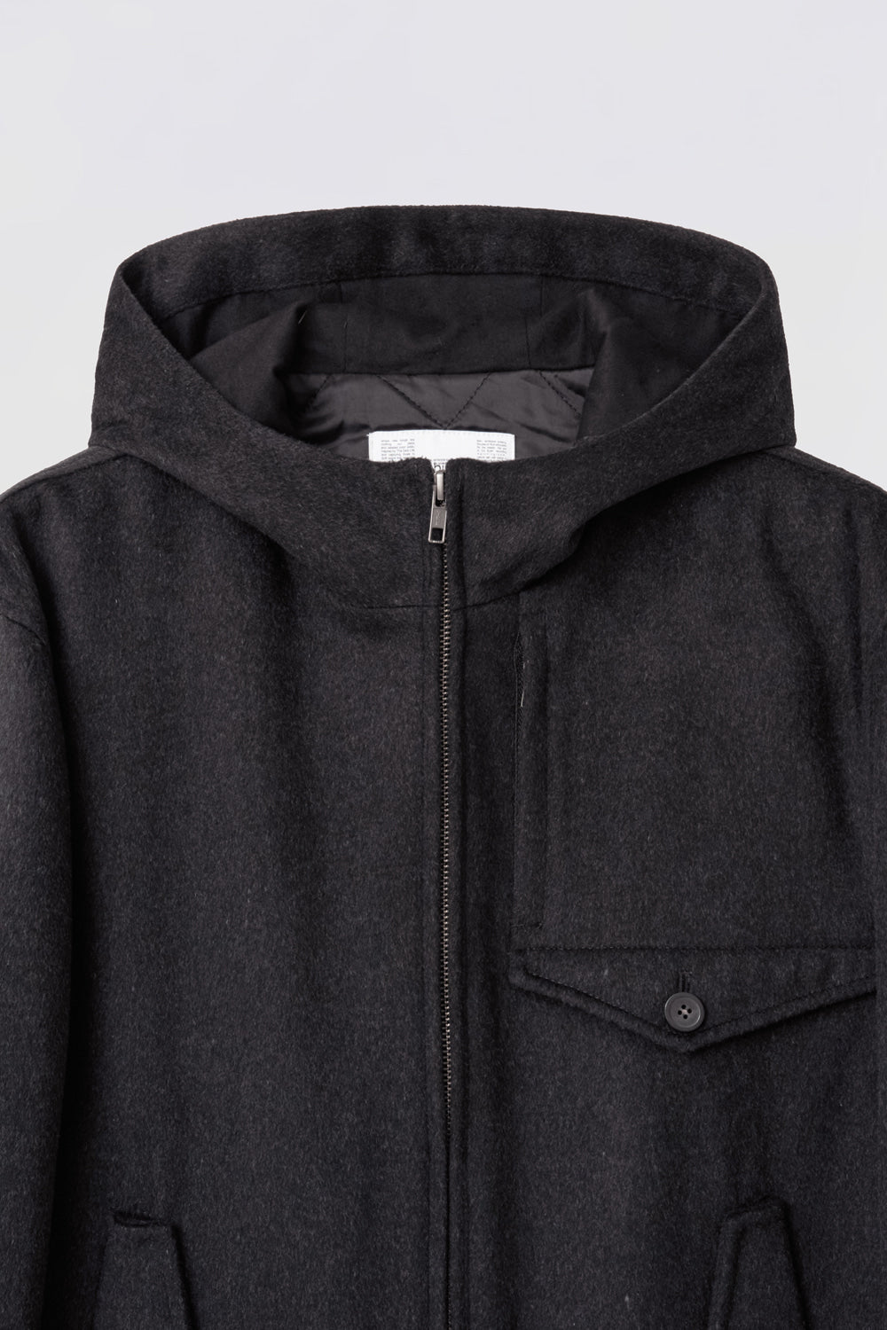 Hatchingroom - Hooded Jacket Dark Melange (Grey) product image 3 | TRAB K-Fashion Australia