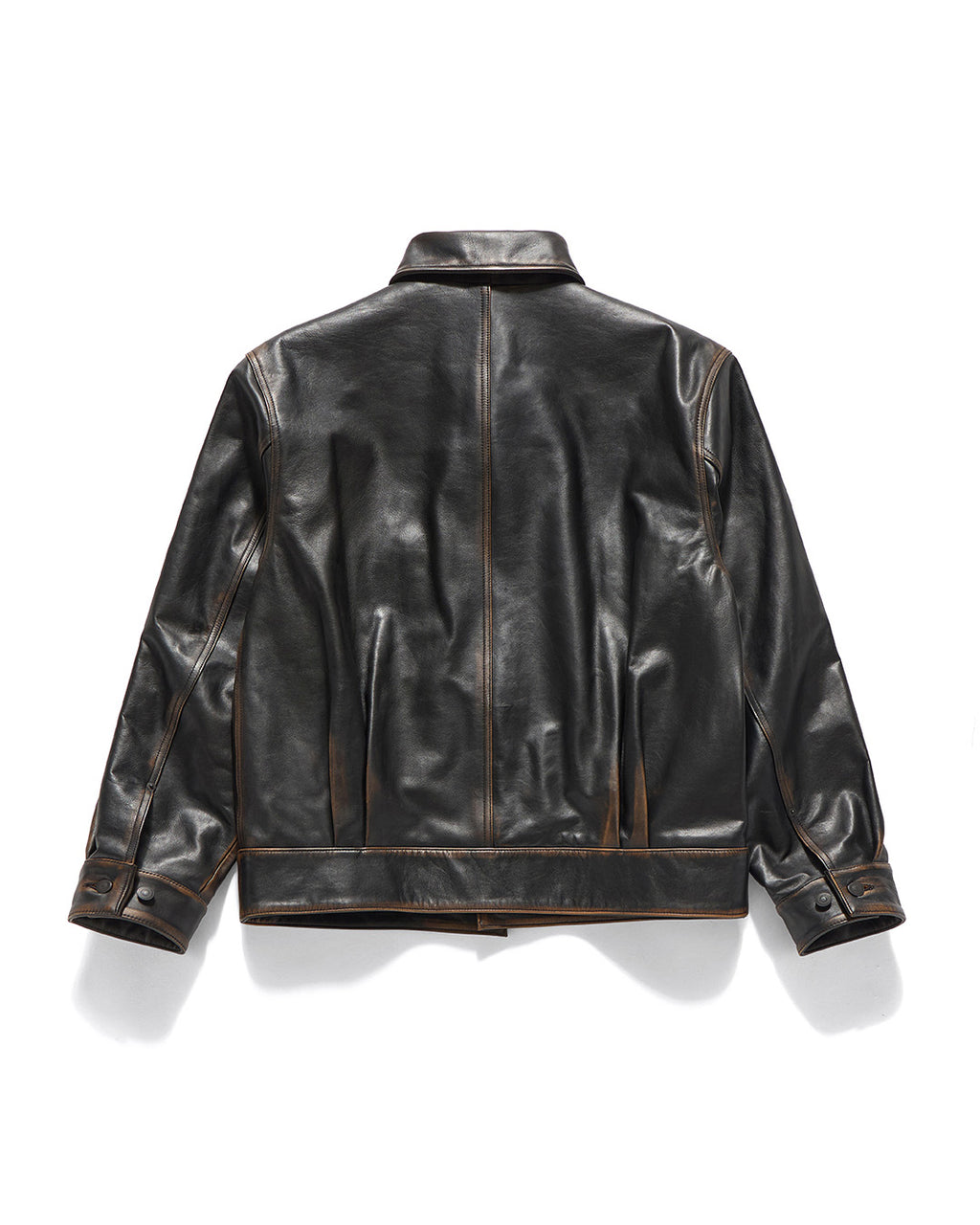 Eastlogue - Workers Blouson Leather Jacket (Vintage Black) product image 2 | TRAB K-Fashion Australia