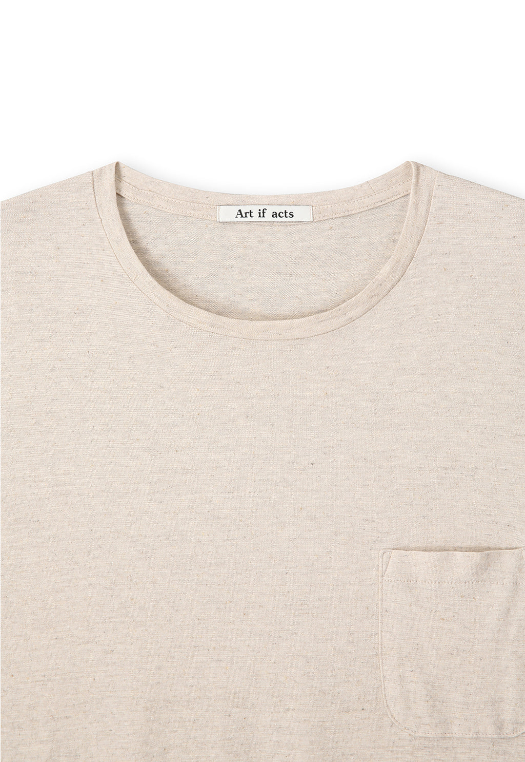 Art if acts - Linen Pocket Tee (Oatmeal) product image 8 | TRAB K-Fashion Australia