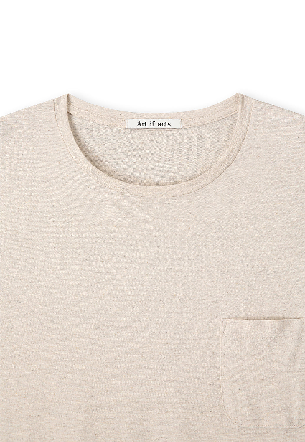 Art if acts - Linen Pocket Tee (Oatmeal) product image 8 | TRAB K-Fashion Australia