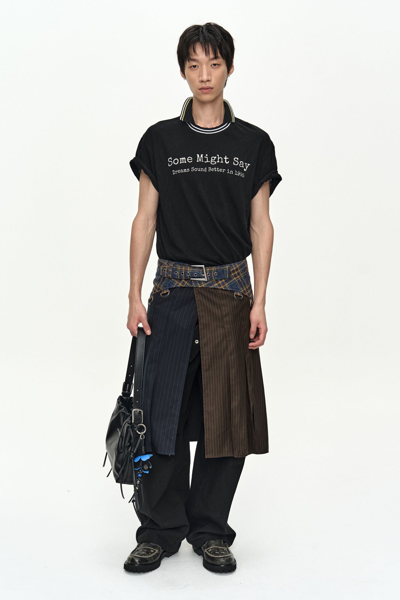 Andersson Bell - Brit Layered Collar T-Shirt (Black) product image 7 | TRAB K-Fashion Australia