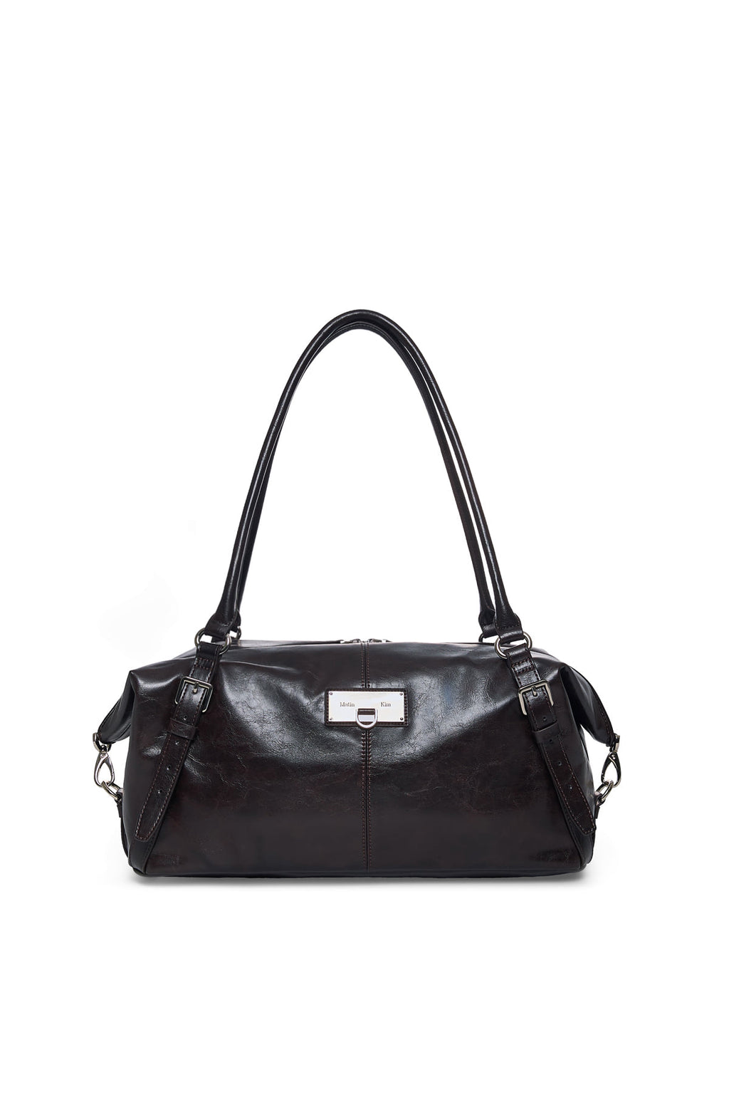 Matin Kim - Matin Soft Form Bowling Bag (Dark Brown) product image 1 | TRAB K-Fashion Australia