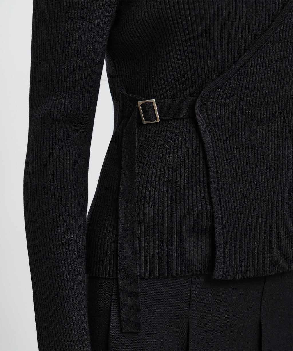 Marithe & Francois Girbaud - Wrap Knit (Black) product image 5 | TRAB K-Fashion Australia