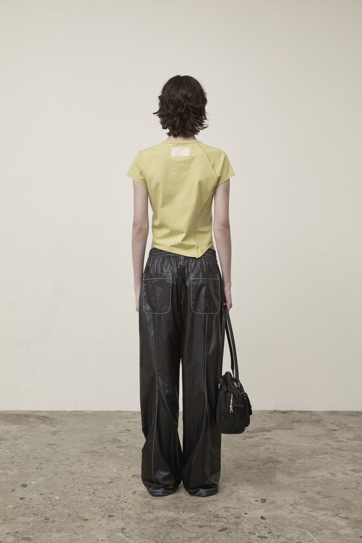 Matin Kim - Twist Point Slim Top (Lime) product image 7 | TRAB K-Fashion Australia